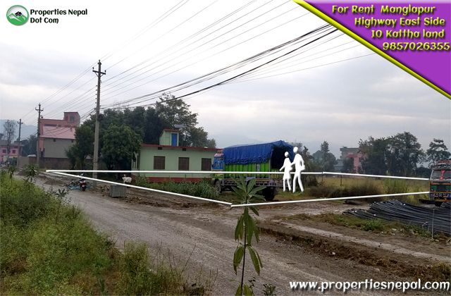 Featured10 Kattha Land Touched With Highway Is For Rent In Manglapur